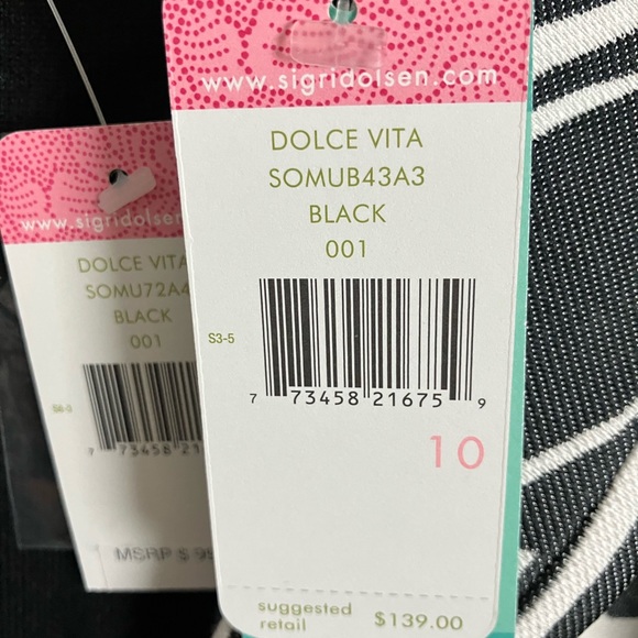 Beautiful Sigrid Olsen Bold Blk/Wht Jacket Pantsuit - Picture 4 of 6